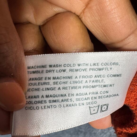 Adriano Goldschmied‎ Deegan Sweatshirt Womens Medium Rust Brown Hoodie Boho - Picture 6 of 12